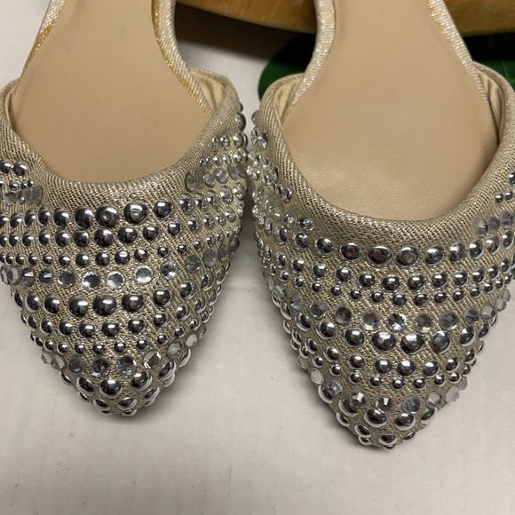 INC Concepts Blinged Jeweled CRESCENTS flats - Picture 5 of 12
